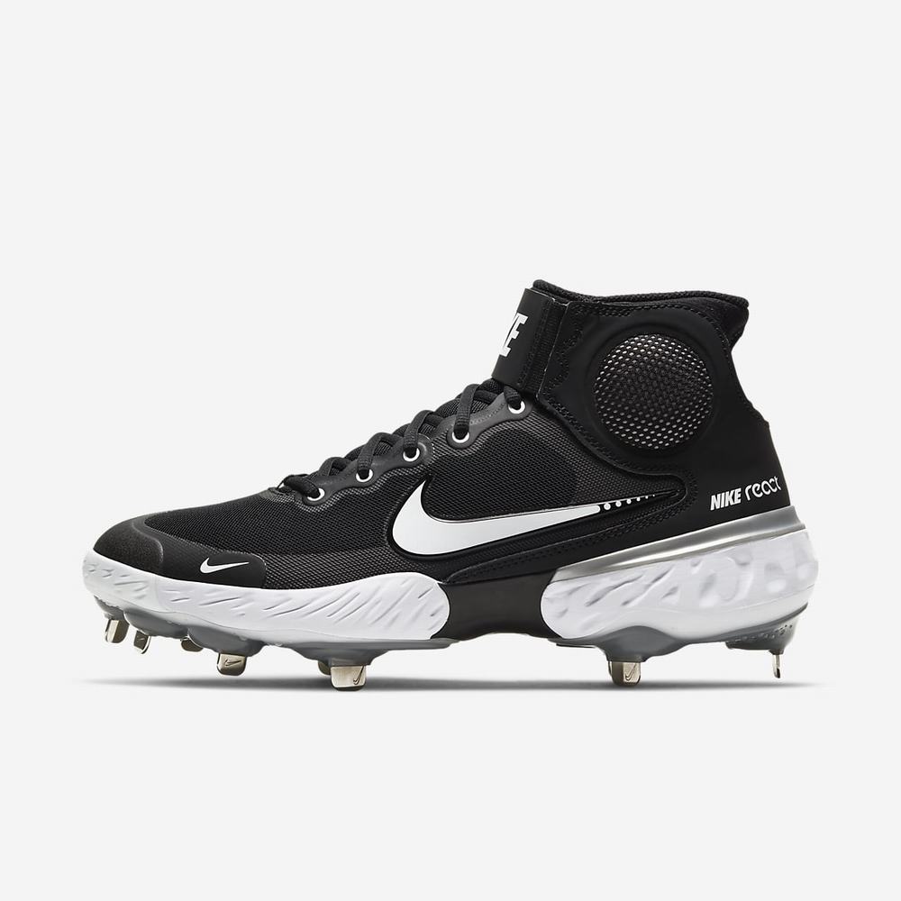 Crampon Baseball Nike Alpha Huarache Elite 3 Mid Noir 3589-160 Black/Light Solar Flare Heather/Smoke Grey/White Homme | LRQ-18461980